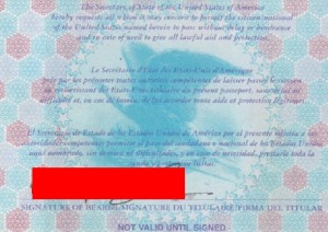美国护照原件